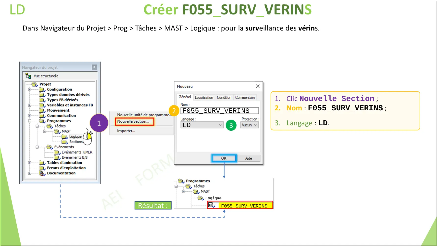 ST Créer F055_SURV_VERINS